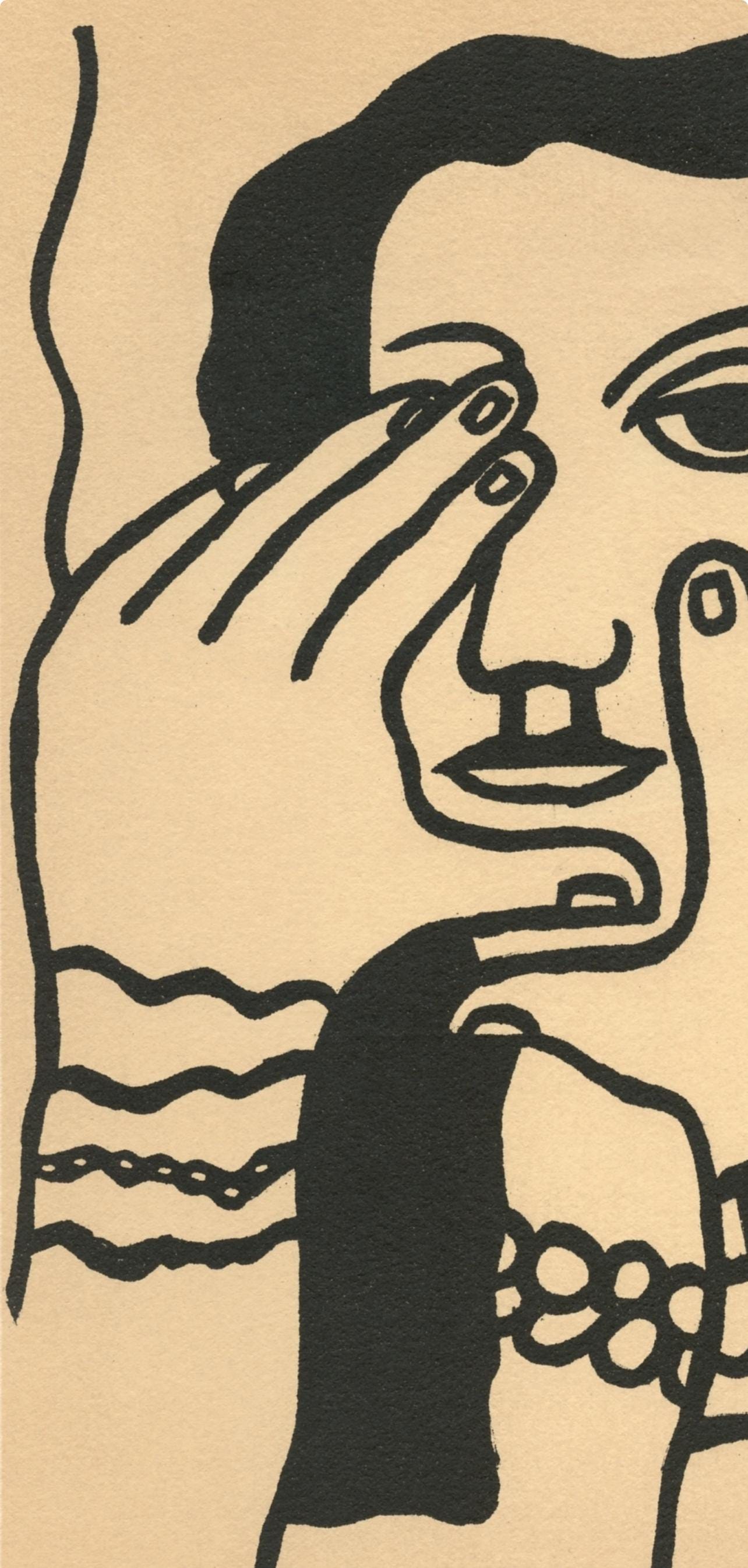 Fernand Lger, Composition, Mon Ami Lger, Lithograph
