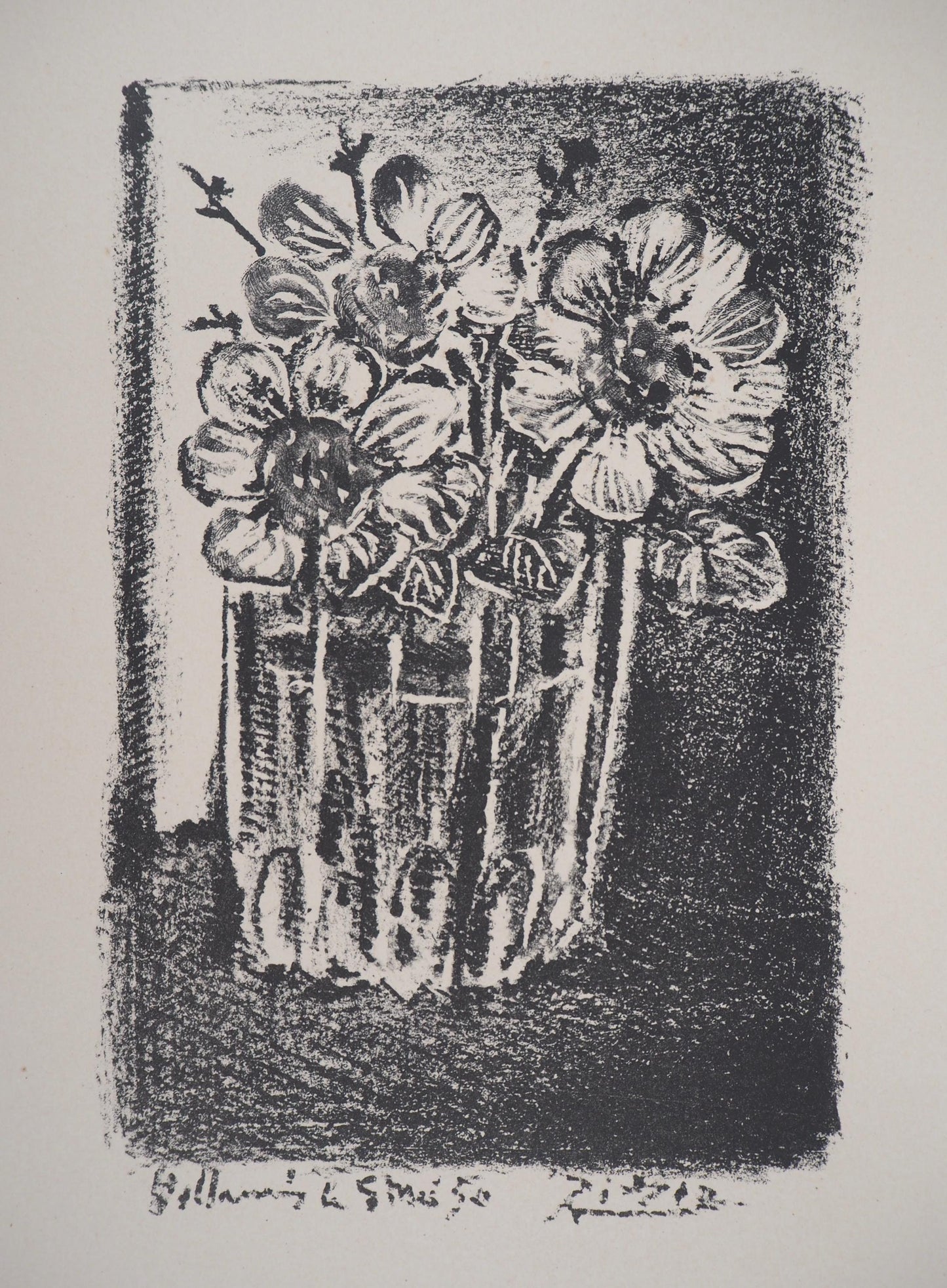 Pablo Picasso, Composition (Cramer 58; Mourlot 189), Une Visite A Vallauris, Lithograph