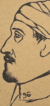 Pablo Picasso, Composition (Horodisch C2), Calligrammes, Woodcut