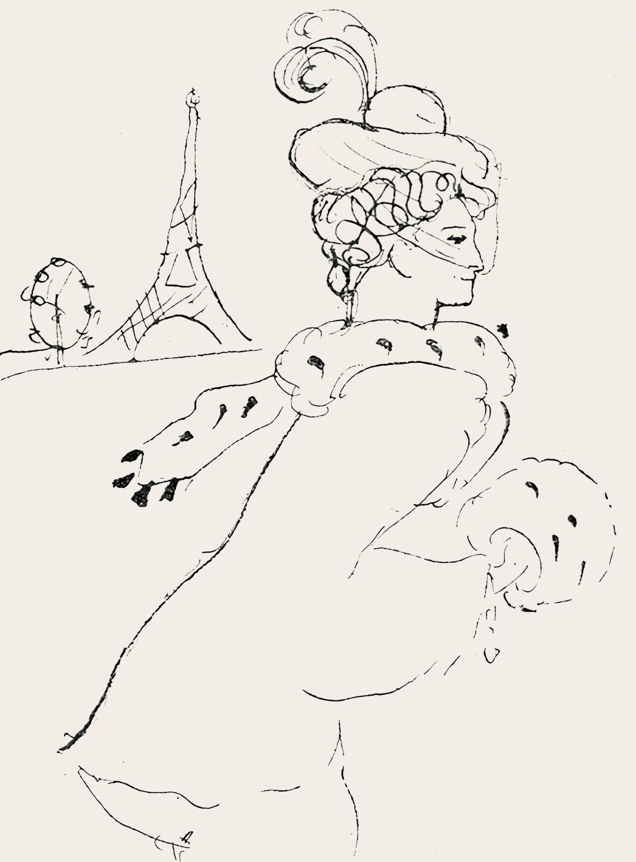 Pablo Picasso, Composition (Hodorisch B2), Le Manuscrit Trouv Dans Un Chapeau, Lithograph