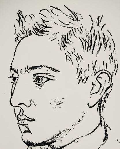 Pablo Picasso, Composition (Bloch 38; Cramer 13), Les Joues En Feu, Pomes, Lithograph