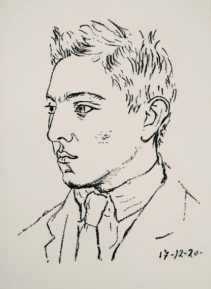 Pablo Picasso, Composition (Bloch 38; Cramer 13), Les Joues En Feu, Pomes, Lithograph