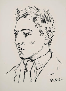 Pablo Picasso, Composition (Bloch 38; Cramer 13), Les Joues En Feu, Pomes, Lithograph