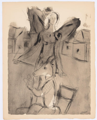 Marc Chagall, Composition, Couleur Amour, Lithograph