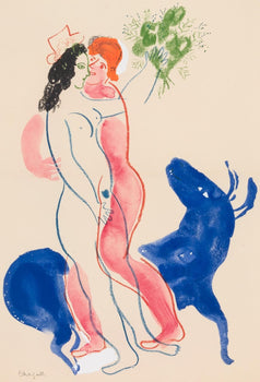 Marc Chagall, Composition, Couleur Amour, Lithograph