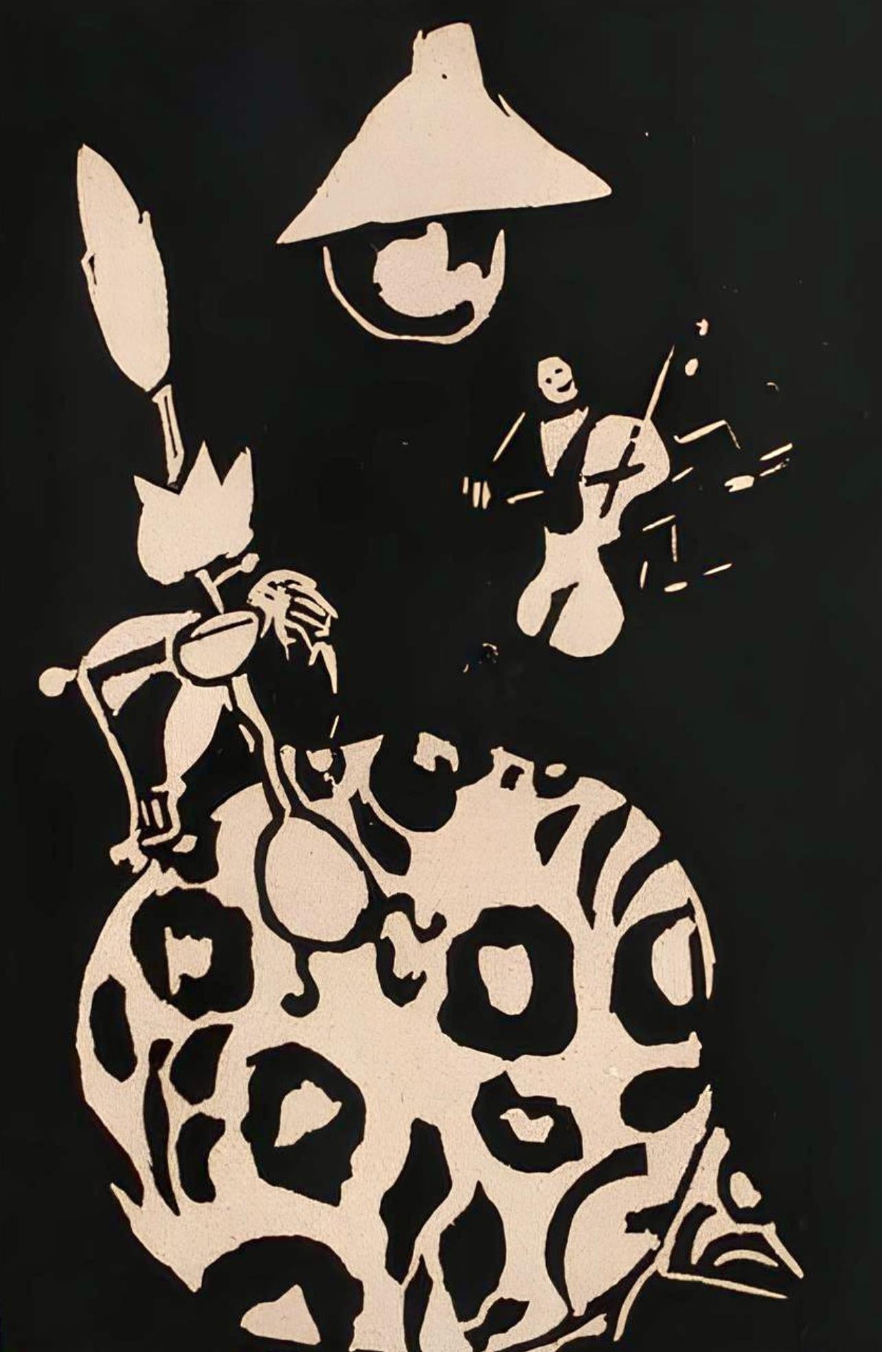 Jean Pougny, Composition, Pougny, Dix Linogravures Originales, 1914-1920, Linocut