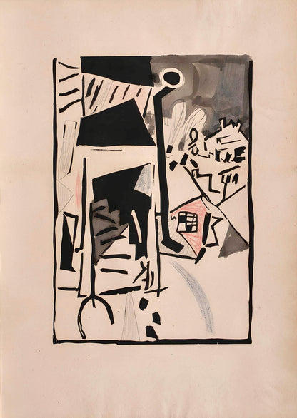 Jean Pougny, Composition, Pougny, Dix Linogravures Originales, 1914-1920, Linocut
