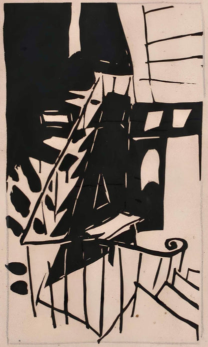 Jean Pougny, Composition, Pougny, Dix Linogravures Originales, 1914-1920, Linocut