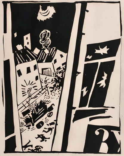 Jean Pougny, Composition, Pougny, Dix Linogravures Originales, 1914-1920, Linocut