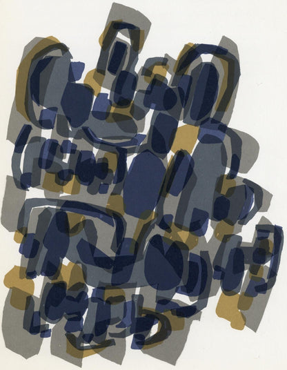 Raoul Ubac, Composition, Derrire Le Miroir, Lithograph