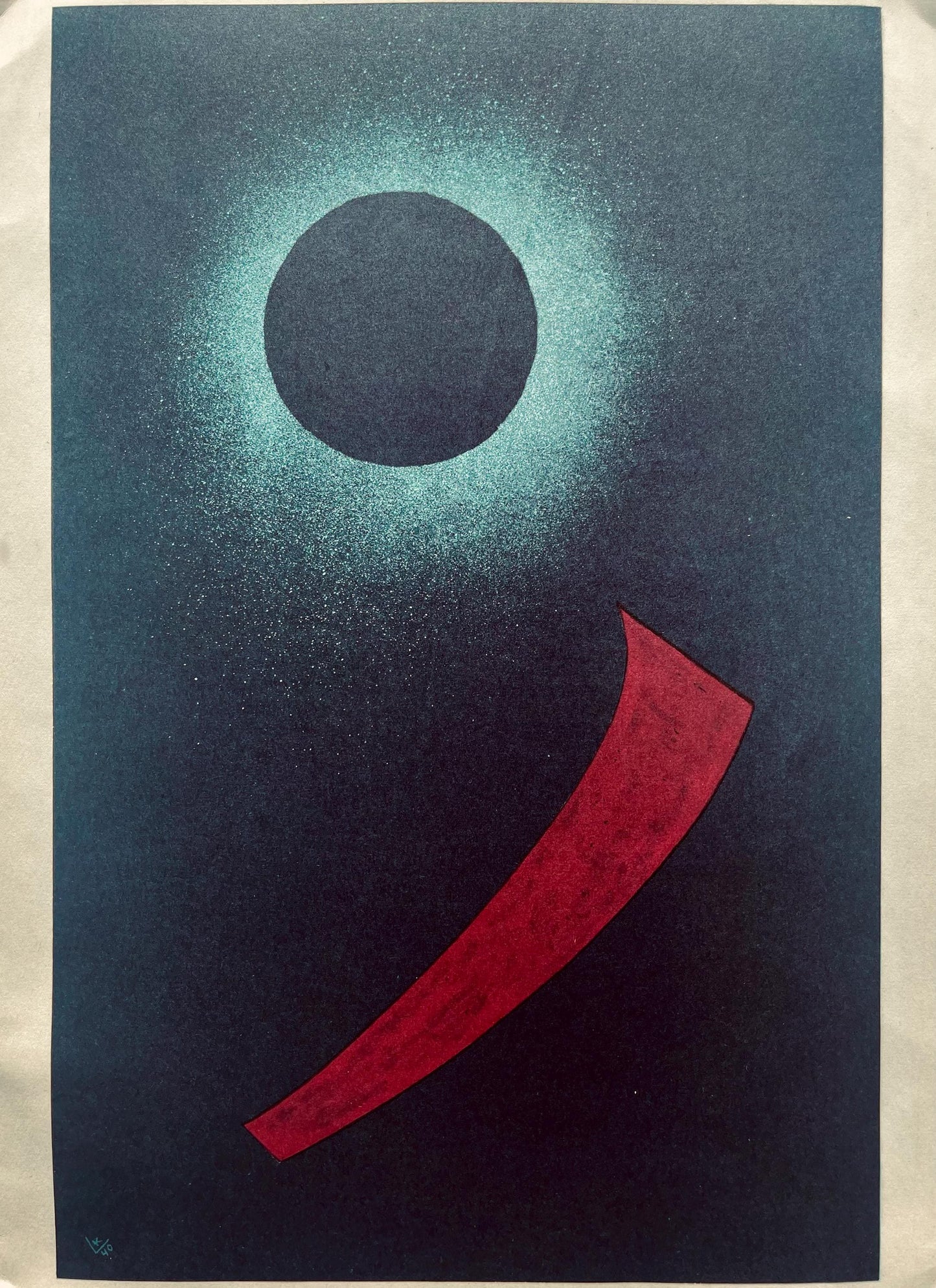 Wassily Kandinsky, Composition, Derrire Le Miroir, Lithograph