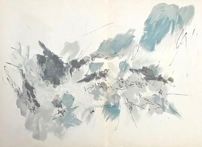 Jean Bazaine, Composition, Derrire Le Miroir, Lithograph