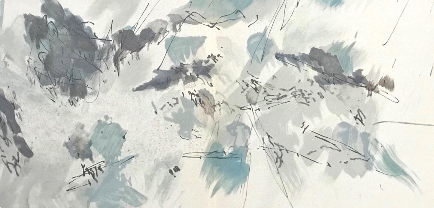 Jean Bazaine, Composition, Derrire Le Miroir, Lithograph