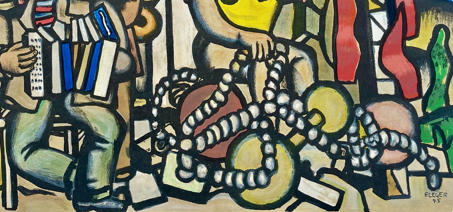 Fernand Lger, Composition, Derrire Le Miroir, Lithograph