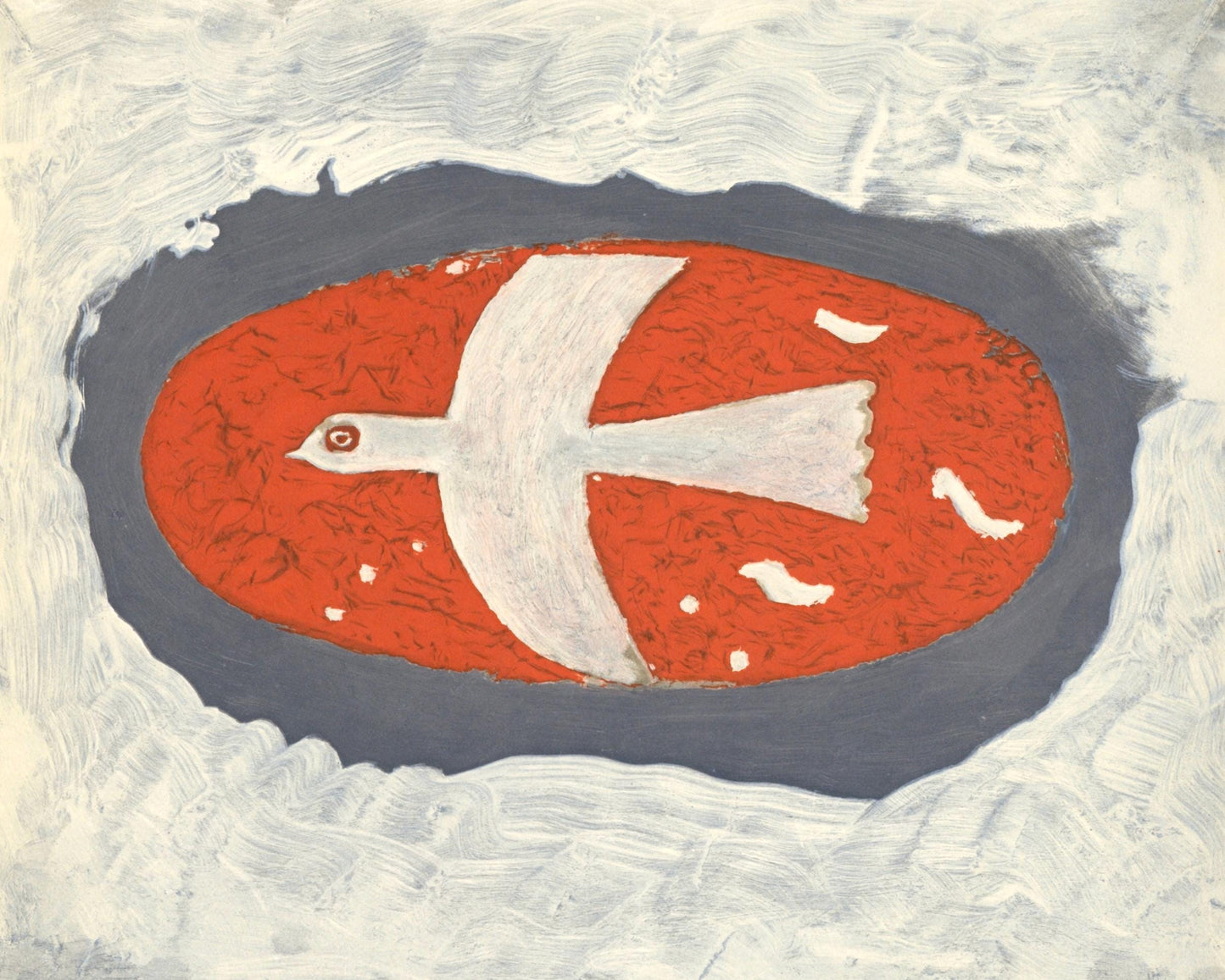 Georges Braque, Composition, Derrire Le Miroir, Lithograph