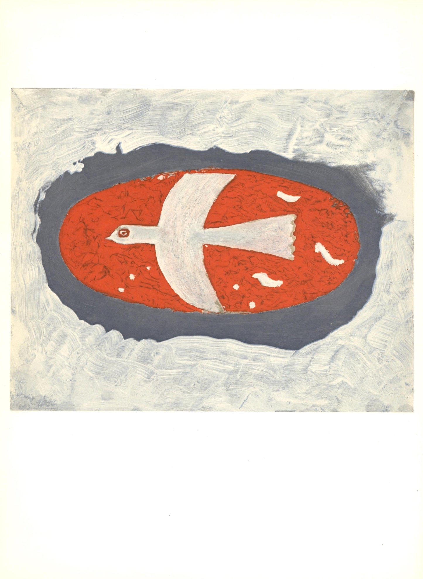 Georges Braque, Composition, Derrire Le Miroir, Lithograph