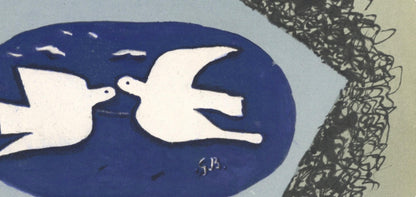 Georges Braque, Composition, Derrire Le Miroir, Lithograph