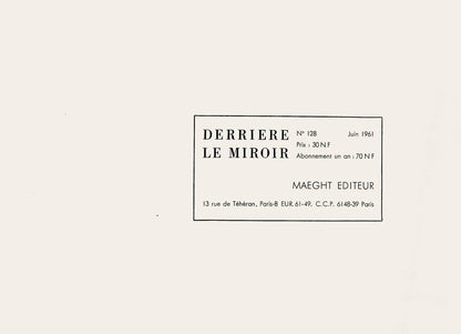 Joan Mir, The Ring (Mourlot 299), Derrire Le Miroir, Lithograph