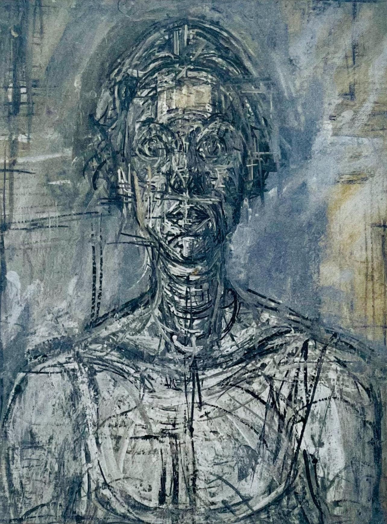 Alberto Giacometti, Composition, Derrire Le Miroir, Lithograph