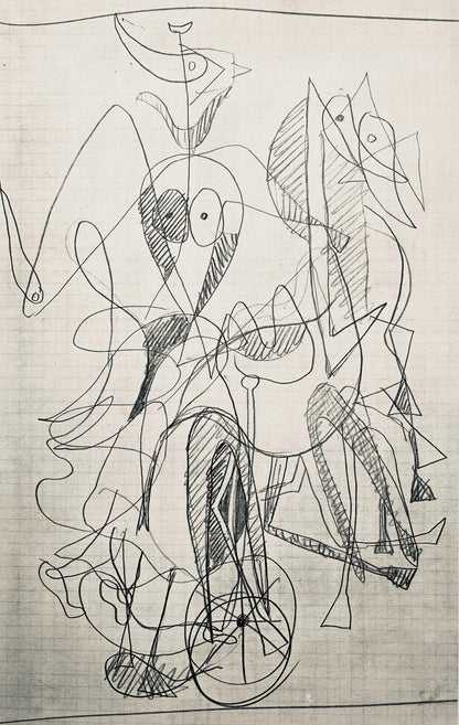 Georges Braque, Composition (Vallier 23), Hesiode, Thogonie, Derrire Le Miroir, Lithograph