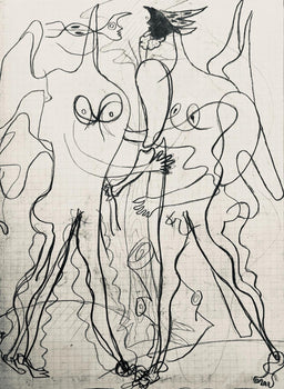 Georges Braque, Composition (Vallier 23), Hesiode, Thogonie, Derrire Le Miroir, Lithograph