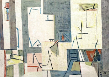 Geer Van Velde, Composition, Derrire Le Miroir, Lithograph