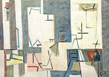 Geer Van Velde, Composition, Derrire Le Miroir, Lithograph