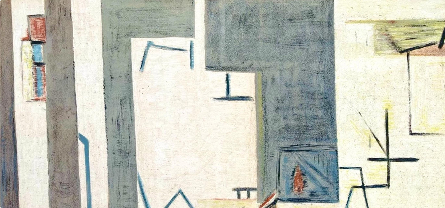 Geer Van Velde, Composition, Derrire Le Miroir, Lithograph