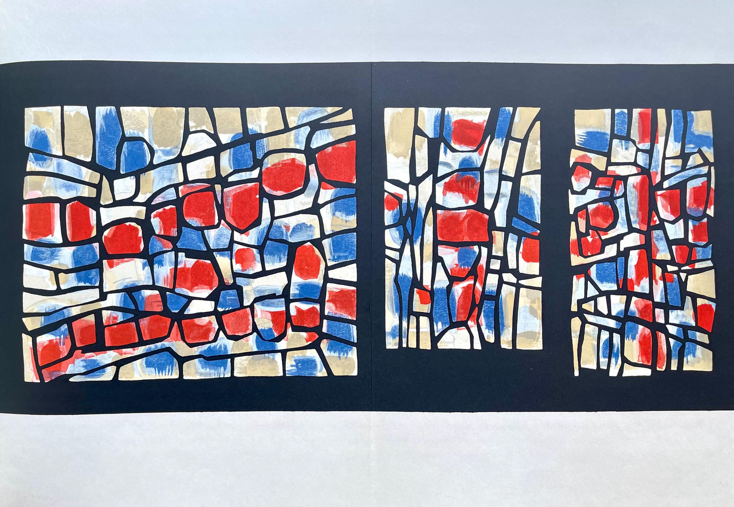 Raoul Ubac, Composition, Derrire Le Miroir, Lithograph