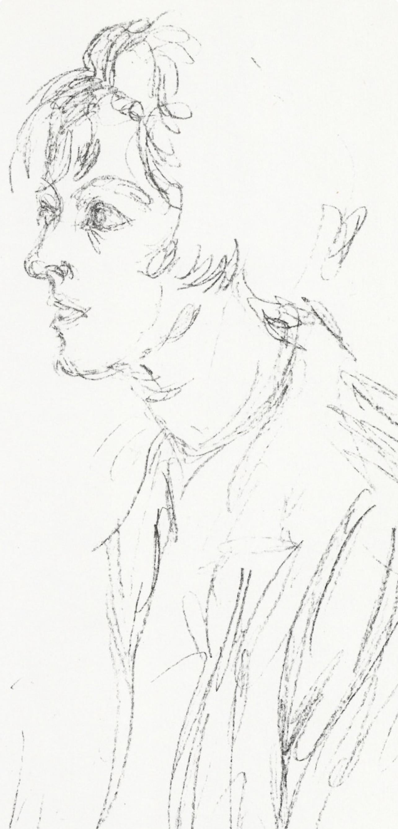 Alberto Giacometti, Composition, Derrire Le Miroir, Lithograph