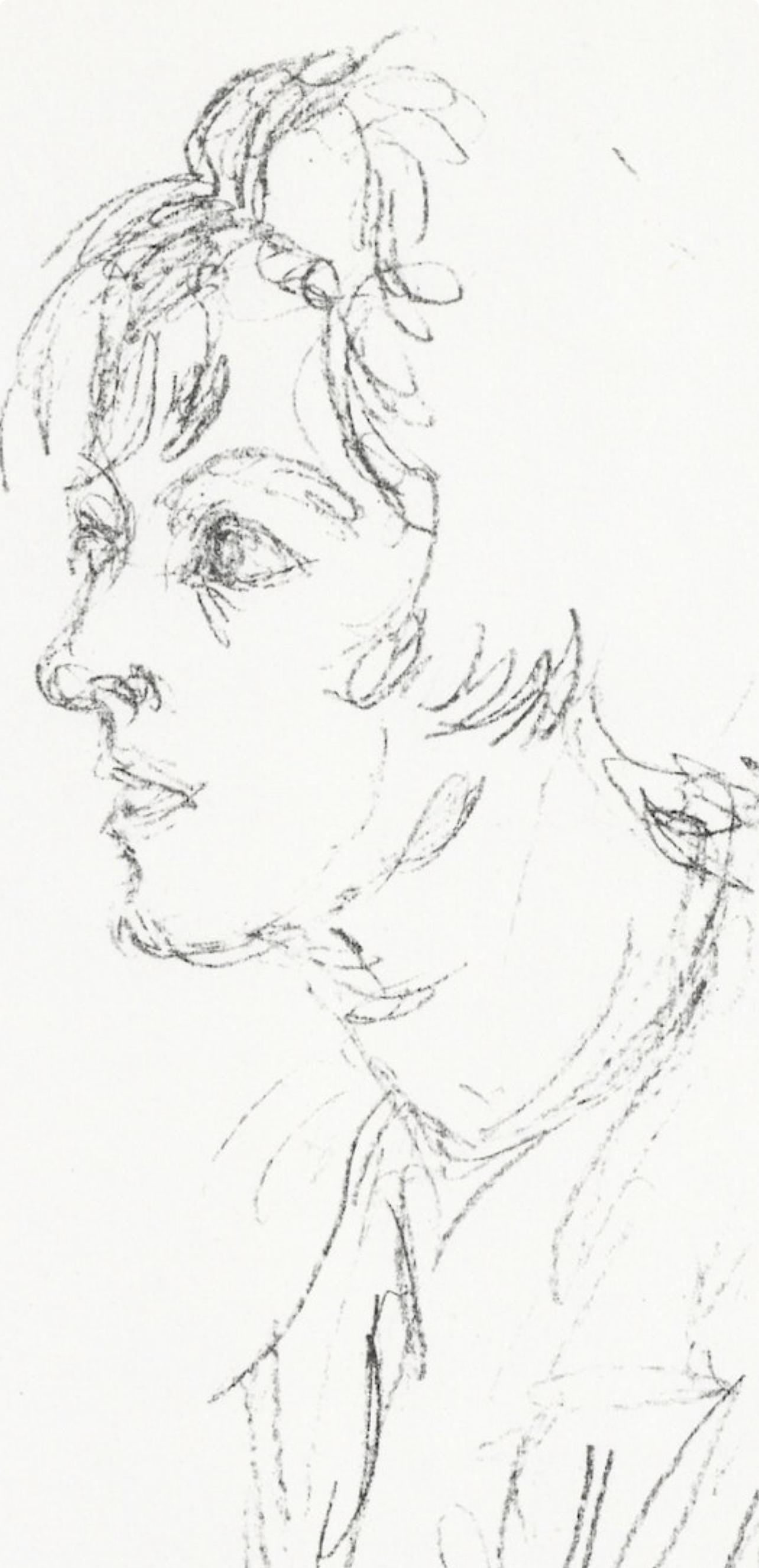 Alberto Giacometti, Composition, Derrire Le Miroir, Lithograph