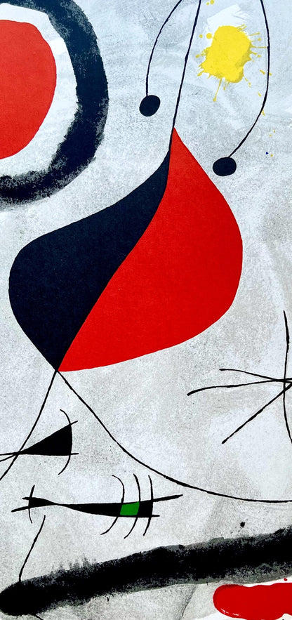 Joan Mir, Composition (Cramer 89), Derrire Le Miroir, Lithograph