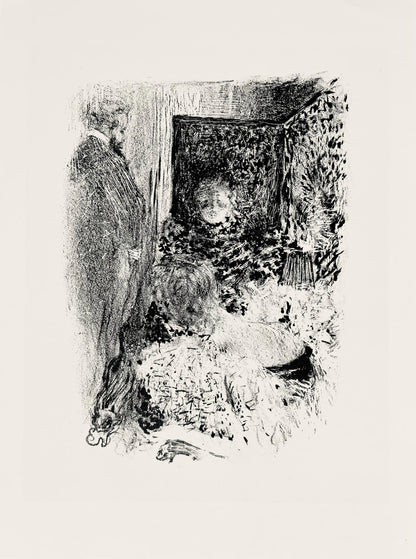 Douard Vuillard, Intimite, Derrire Le Miroir, Lithograph