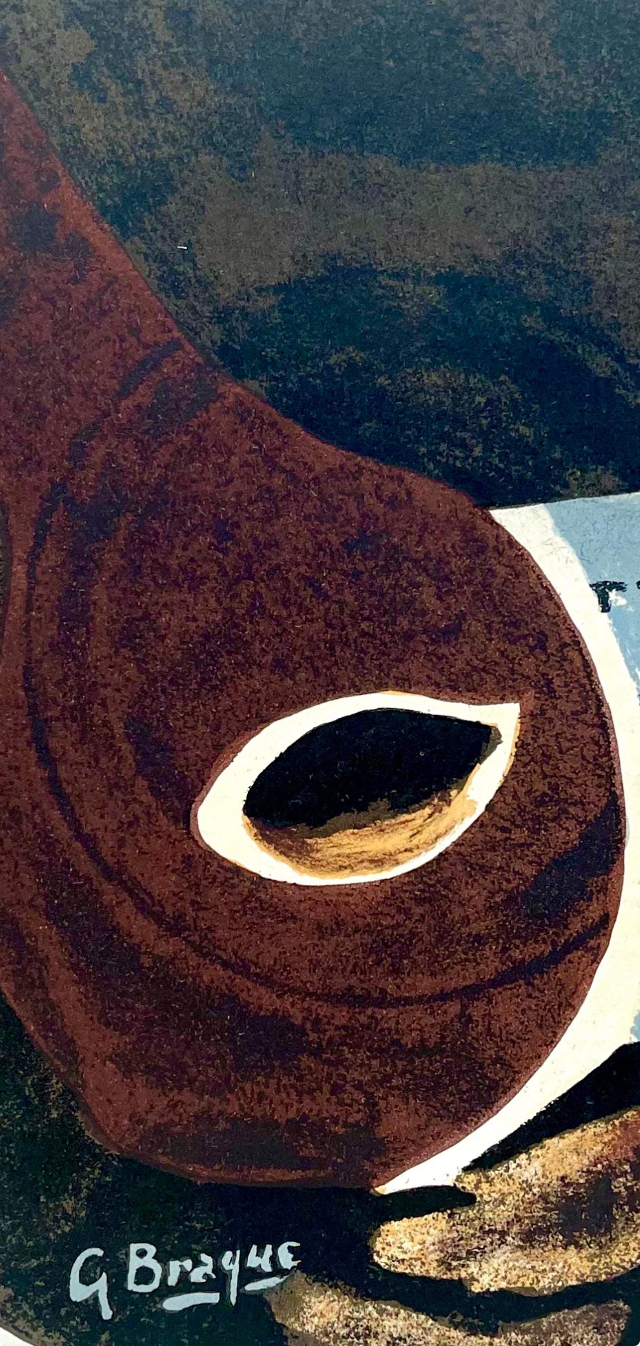 Georges Braque, Composition, Derrire Le Miroir, Lithograph