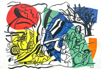 Fernand Lger, La Partie De Campagne, Derrire Le Miroir, Lithograph