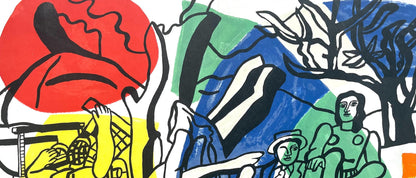 Fernand Lger, La Partie De Campagne, Derrire Le Miroir, Lithograph
