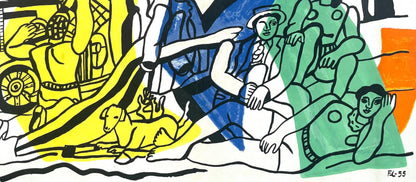 Fernand Lger, La Partie De Campagne, Derrire Le Miroir, Lithograph