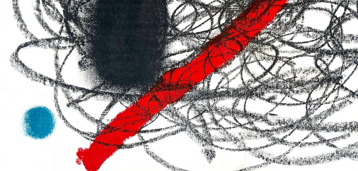 Joan Mir, Composition, Derrire Le Miroir, Lithograph