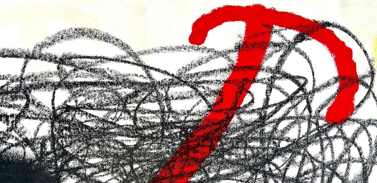 Joan Mir, Composition, Derrire Le Miroir, Lithograph