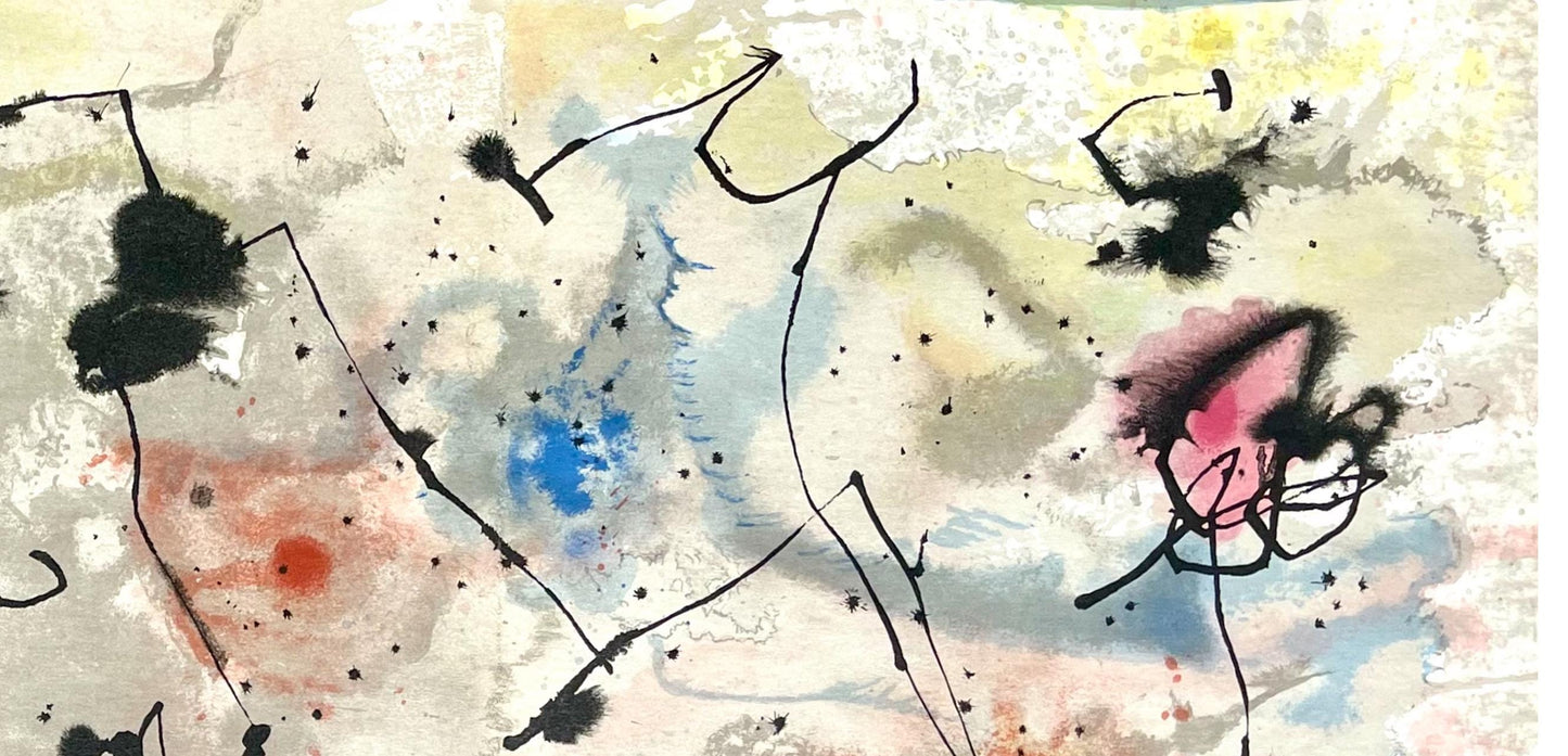 Joan Mir, Composition, Derrire Le Miroir, Lithograph