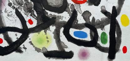 Joan Mir, Composition, Derrire Le Miroir, Lithograph