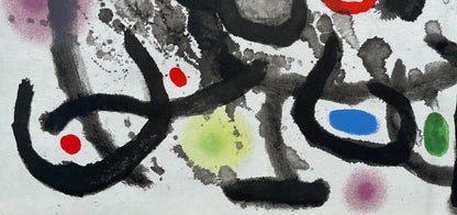 Joan Mir, Composition, Derrire Le Miroir, Lithograph