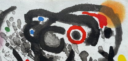 Joan Mir, Composition, Derrire Le Miroir, Lithograph