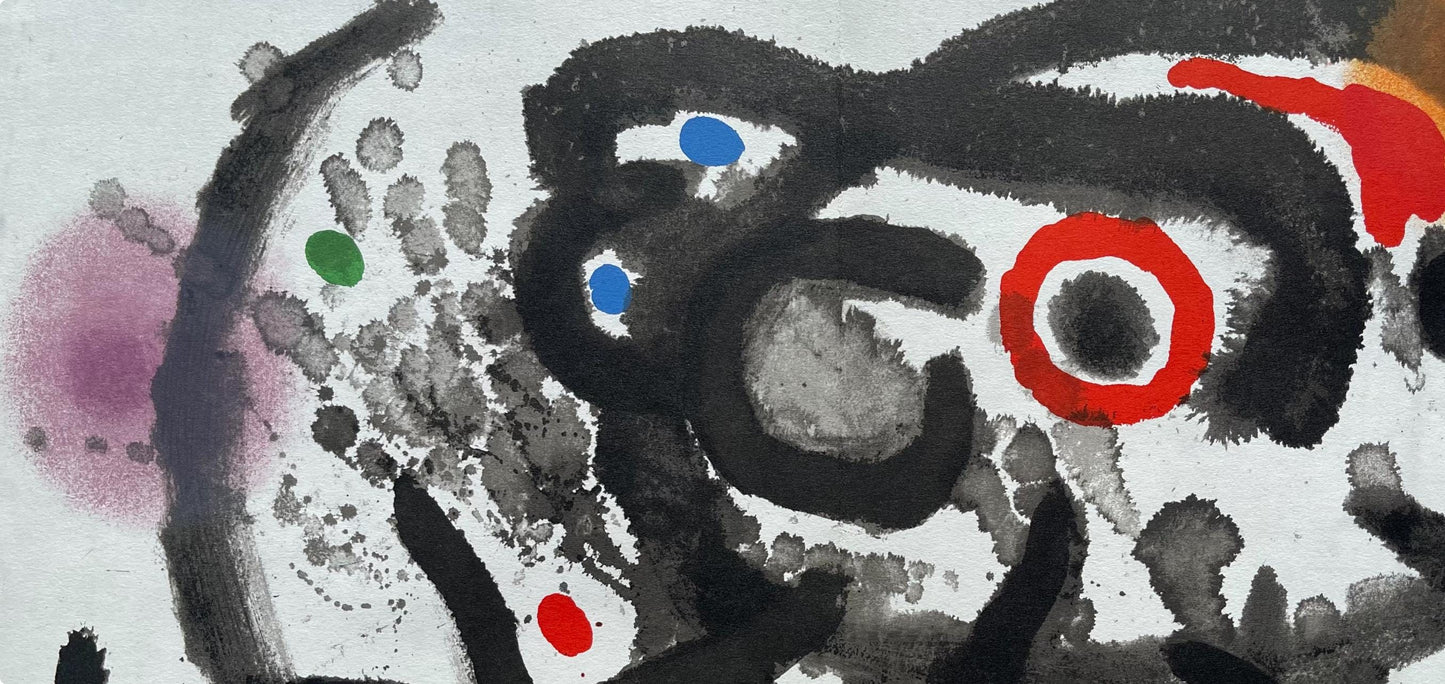 Joan Mir, Composition, Derrire Le Miroir, Lithograph