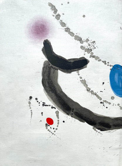 Joan Mir, Composition, Derrire Le Miroir, Lithograph