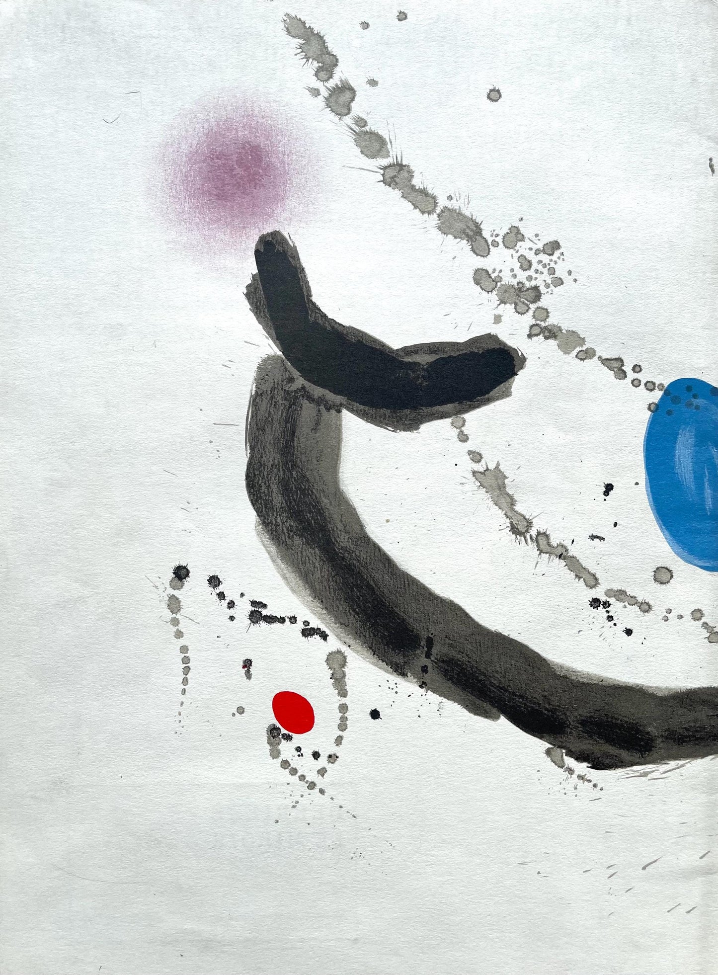 Joan Mir, Composition, Derrire Le Miroir, Lithograph