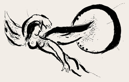 Marc Chagall, Composition (Cramer 33), Derrire Le Miroir, Lithograph