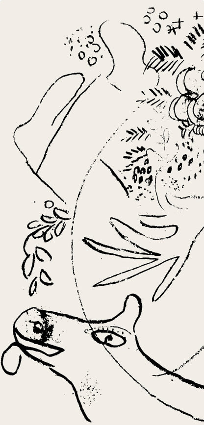 Marc Chagall, Composition (Cramer 33), Derrire Le Miroir, Lithograph