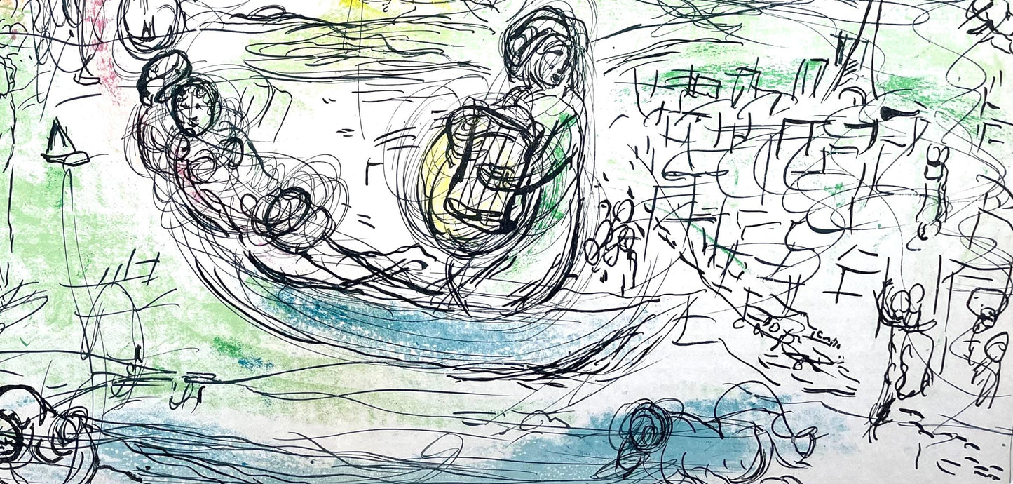 Marc Chagall, Composition (Cramer 33; Mourlot 176), Derrire Le Miroir, Lithograph