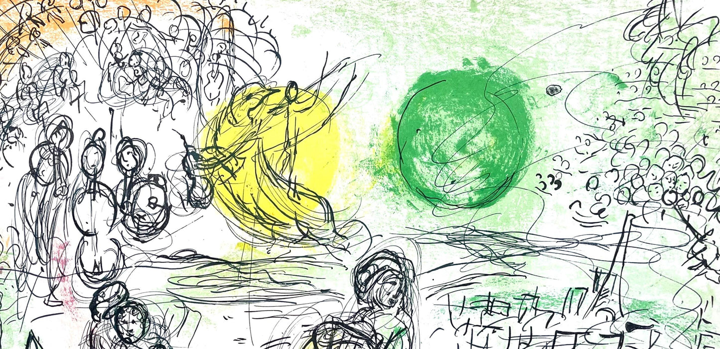 Marc Chagall, Composition (Cramer 33; Mourlot 176), Derrire Le Miroir, Lithograph